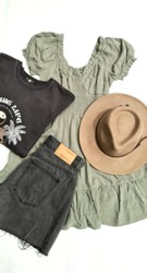 ALL ABOUT EVE
- Luxe Linen Mini Dress - $99.99
- Living Life Crew - $99.99
- Harley Bermuda Short - $89.99